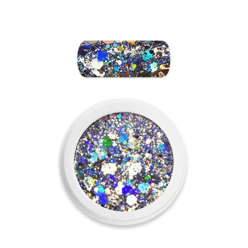 Moyra Holo glitter mix No. 01 Silver 3g