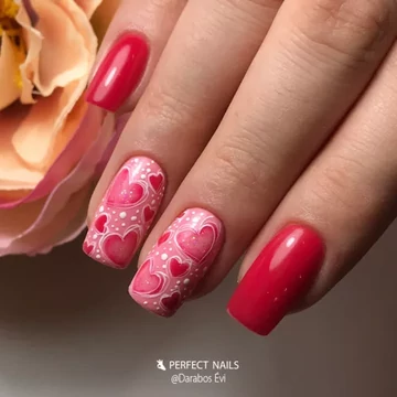 LacGel Plus +031 Gél Lakk 8ml - Be My Valentine - Punch &amp; Love