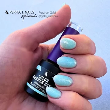 Color Rubber Base Gel - Színezett Alapzselé 8ml - Shimmer Mint