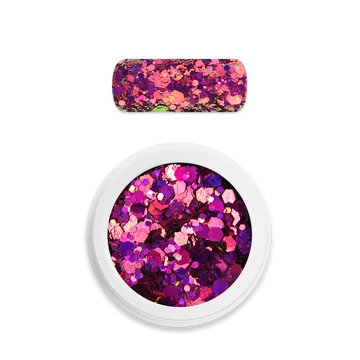 Moyra Holo glitter mix No. 13 Chameleon pink 1g