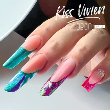 Neon Cat Eye Effect 730 gél lakk - türkiz