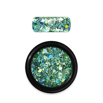 Moyra Holo glitter mix No. 19 Turquoise green 3g