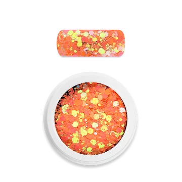 Moyra Holo glitter mix No. 22 Chameleon light orange 1g