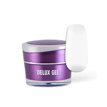 DELUX GEL - Műköröm Díszítő Színes Zselé és Festőzselé - Fehér #002 - 5g