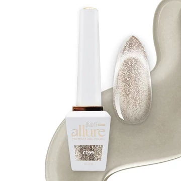 Allure C199 prémium pezsgő csillámos effekt gél lakk