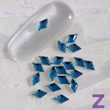 Strassz formakő Rhombus Aqua