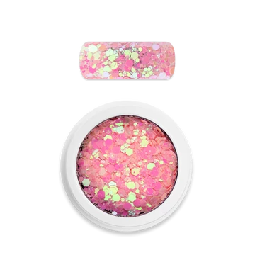 Moyra Holo glitter mix No. 24 Chameleon baby pink 3g