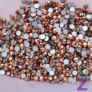 Zodiac - strasszkő ss3 Rose Gold