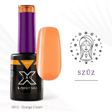 LacGel LaQ X Gél Lakk 8ml - Orange Cream X012 - Macaroon