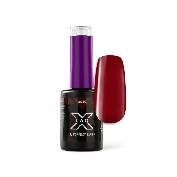 LacGel LaQ X Gél Lakk 8ml - Red Grape X010 - The Red Classics