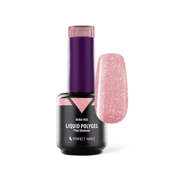 Liquid Polygel - Pink Shimmer - 15ml