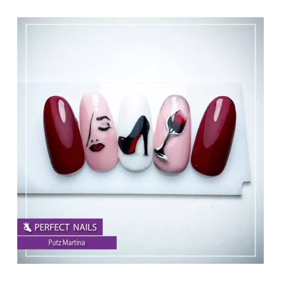 LacGel LaQ X Gél Lakk 8ml - Red Grape X010 - The Red Classics