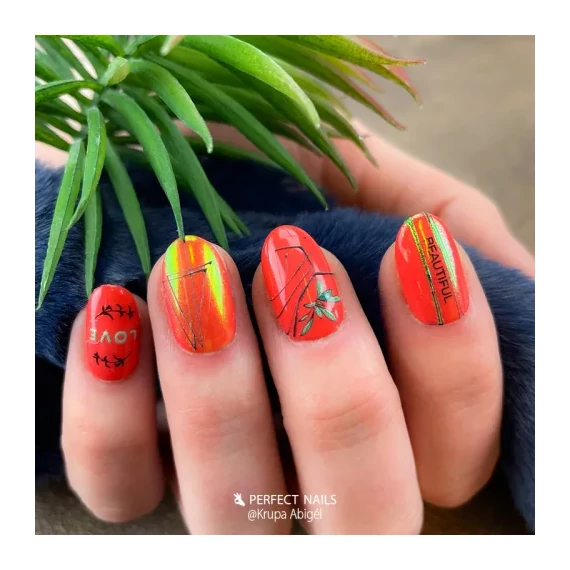 LacGel #215 Gél Lakk 8ml - Sunset Kiss - Tropical Chaos