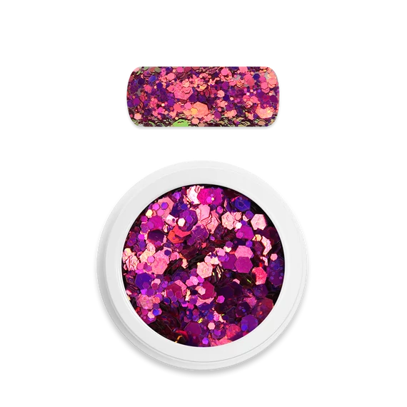 Moyra Holo glitter mix No. 13 Chameleon pink 1g