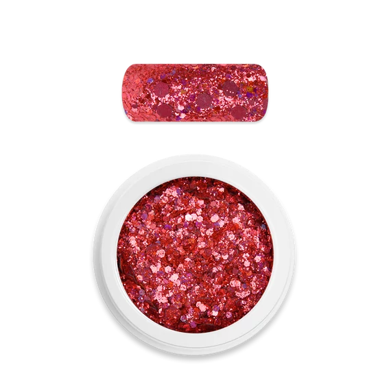 Moyra Holo glitter mix No. 17 Chameleon coral 1g