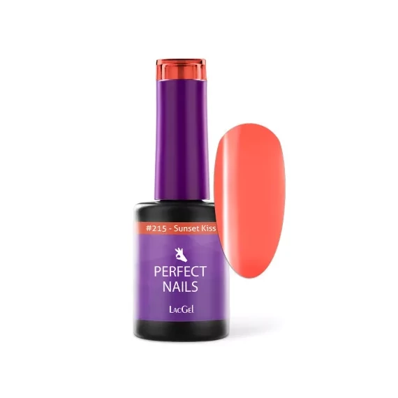 LacGel #215 Gél Lakk 8ml - Sunset Kiss - Tropical Chaos