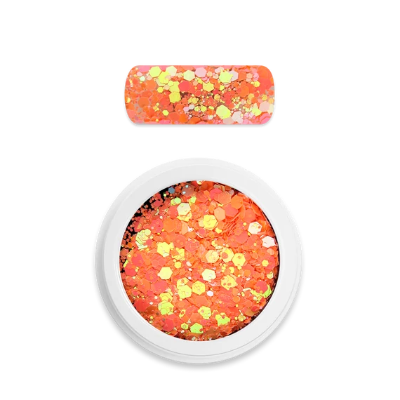 Moyra Holo glitter mix No. 22 Chameleon light orange 1g