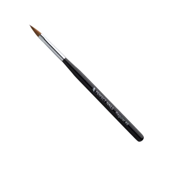 Porcelán Polygel Műkörömépítő Ecset - Wood Acryl - Regular #8