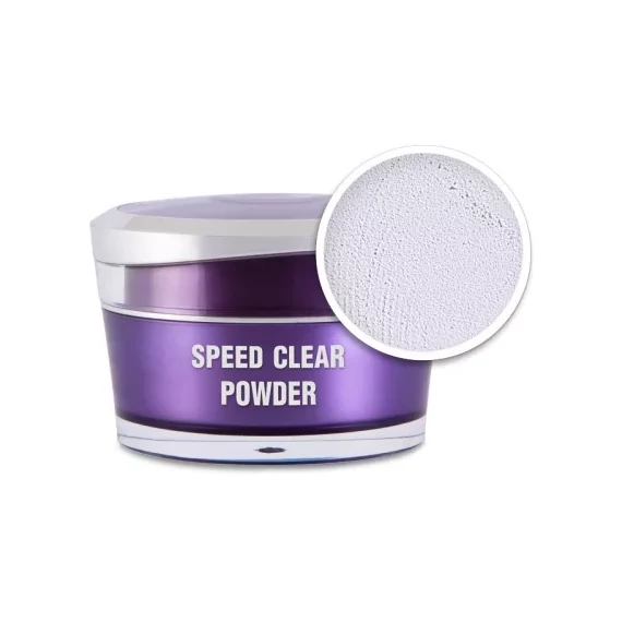 Műkörömépítő porcelánpor - Speed Clear powder - 140g
