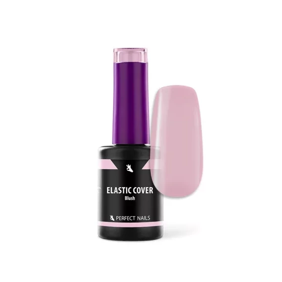 Elastic Cover - Rubber Base Gel - Ecsetes Műkörömépítő Zselé 8ml - Blush