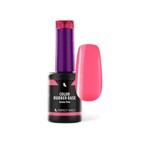 Color Rubber Base Gel - Színezett Alapzselé 8ml - Barbie Pink