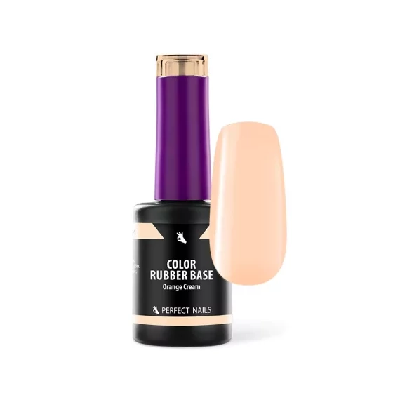 Color Rubber Base Gel - Színezett Alapzselé 8ml - Orange Cream