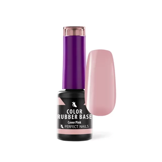 Color Rubber Base Gel - Színezett Alapzselé 4ml - Cover Pink