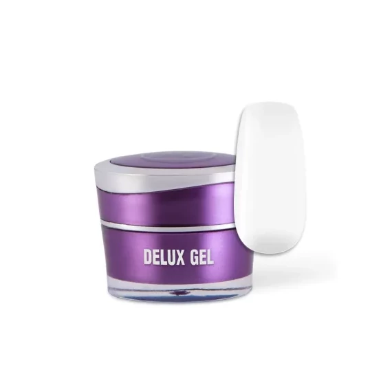 DELUX GEL - Műköröm Díszítő Színes Zselé és Festőzselé - Fehér #002 - 5g