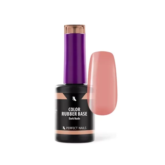 Color Rubber Base Gel - Színezett Alapzselé 8ml - Dark Nude