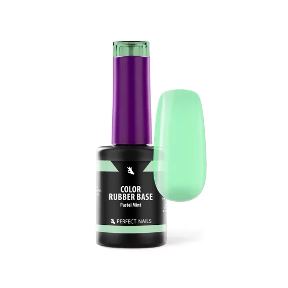 Color Rubber Base Gel - Színezett Alapzselé 8ml - Pastel Mint