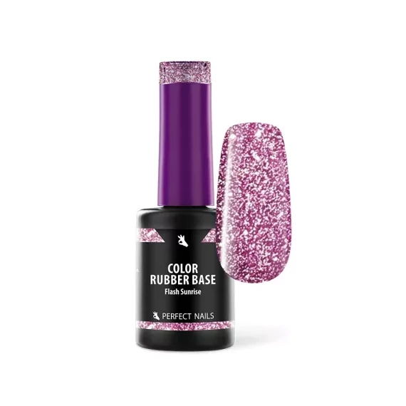 Color Rubber Base - Színezett Alapzselé 8ml - Flash Sunrise