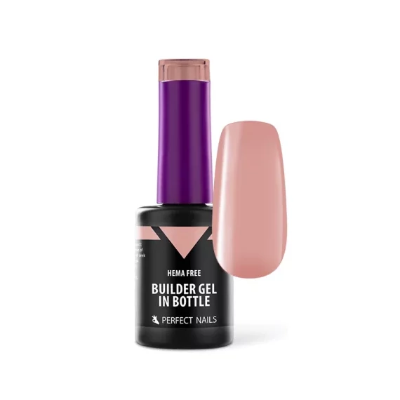 HEMA FREE Builder Gel in Bottle - Színezett üveges építőzselé 8ml - Cover Peach