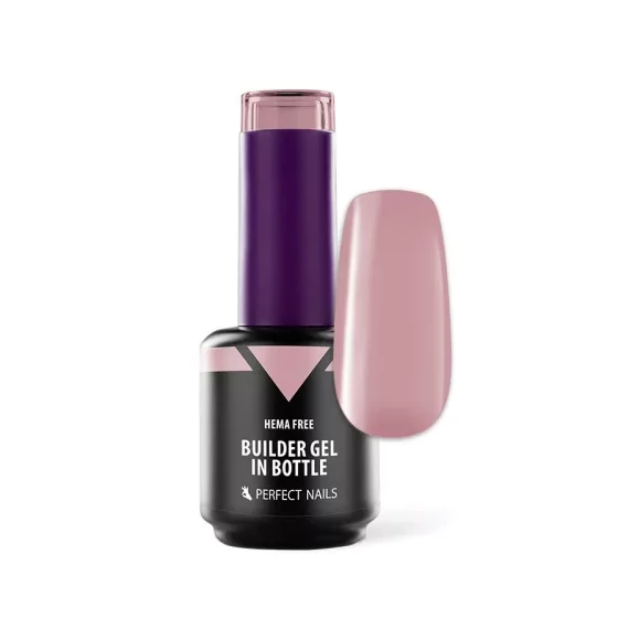 HEMA FREE Builder Gel in Bottle - Színezett üveges építőzselé 15ml - Cover Pink