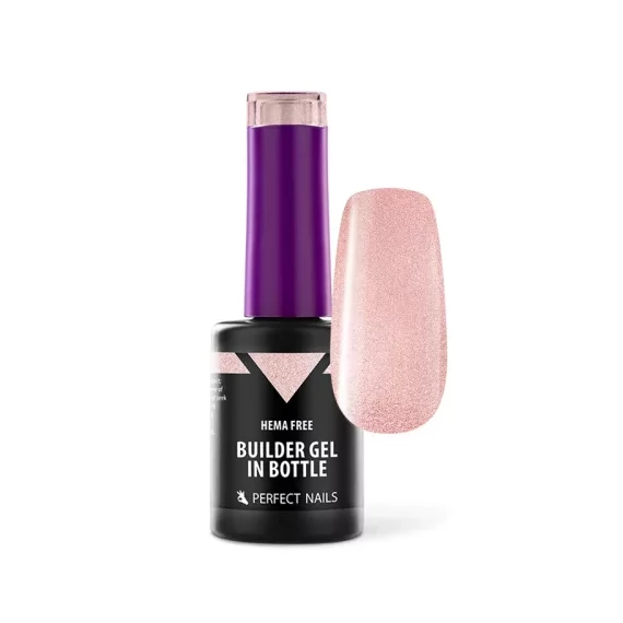 HEMA FREE Builder Gel in Bottle - Színezett üveges építőzselé 8ml - Sparkling Rose