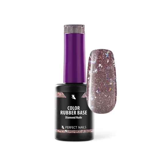 Color Rubber Base Gel - Színezett Alapzselé 8ml - Diamond Nude