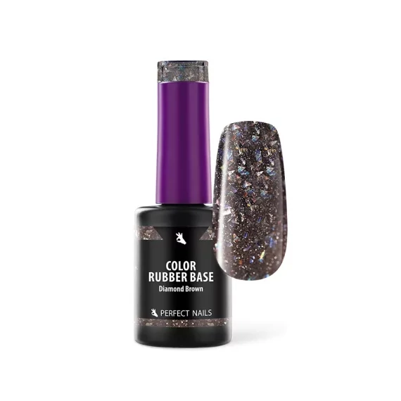 Color Rubber Base Gel - Színezett Alapzselé 8ml - Diamond Brown