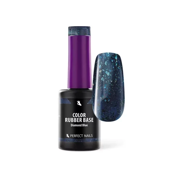 Color Rubber Base Gel - Színezett Alapzselé 8ml - Diamond Blue
