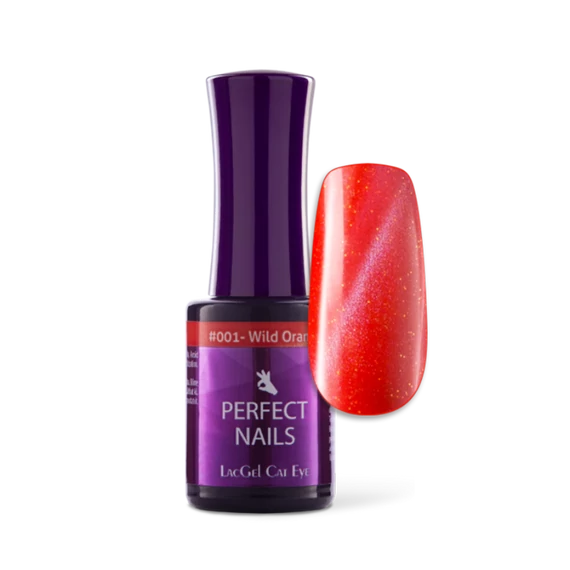 Perfect Nails LacGel CatEye C001 - 8ml - Jungle - Wild Orange