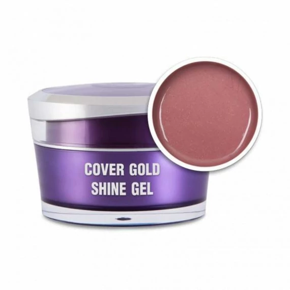 Perfect Nails COVER Gold Shine - Csillámos körömágyhosszabbító zselé 5g