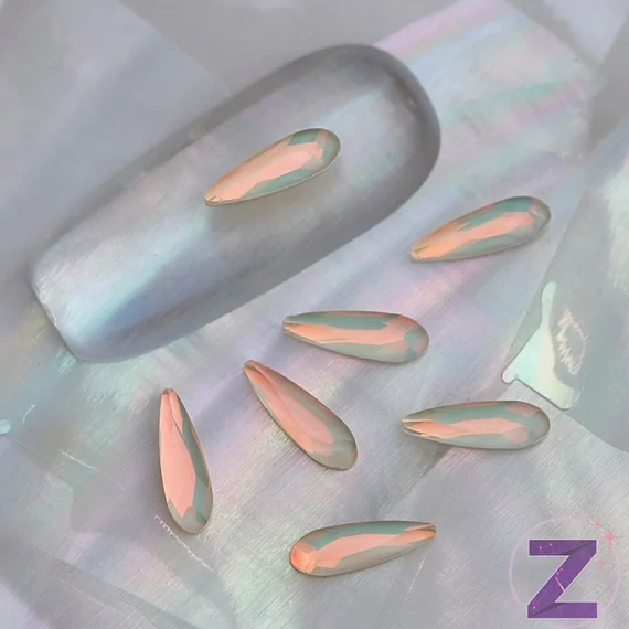 Csepp alakú formakő Peach Opal 'M'
