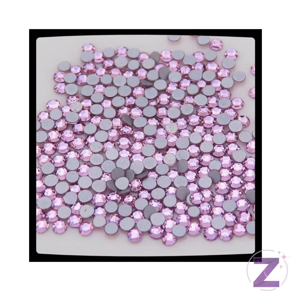 Zodiac - strasszkő ss3 Light Rose