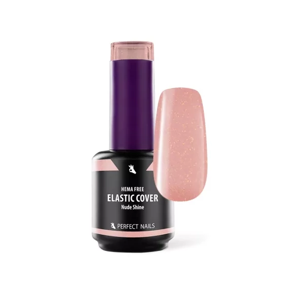 Elastic Cover Base Gel - Hema Free Erősített Gél Lakk Alap - Nude Shine - 15ml