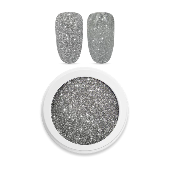 Moyra Spotlight Reflective Powder No. 01 Silver kisebb szemcséjű