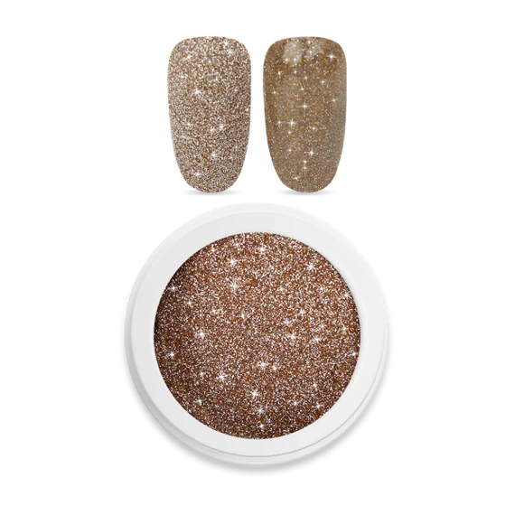 Moyra Spotlight Reflective Powder No. 02 Gold kisebb szemcséjű