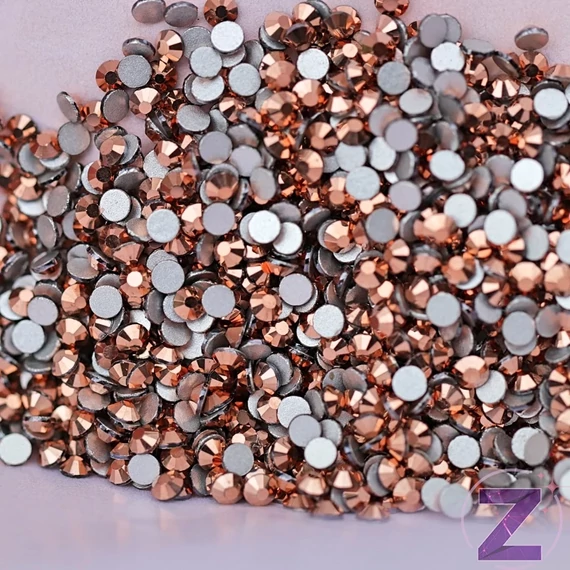 Zodiac - strasszkő ss3 Rose Gold