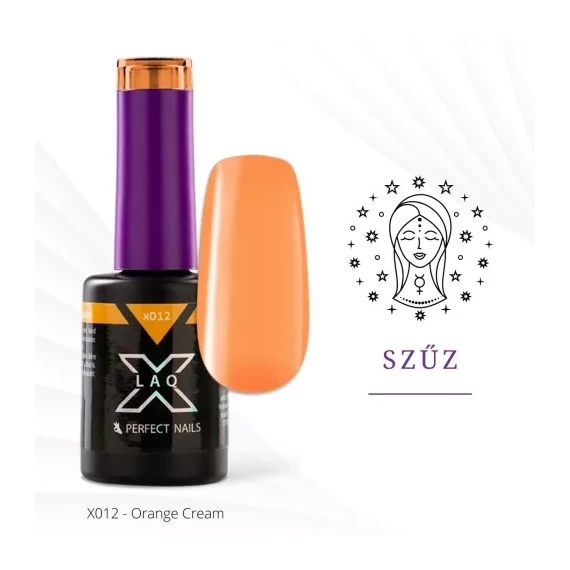 LacGel LaQ X Gél Lakk 8ml - Orange Cream X012 - Macaroon